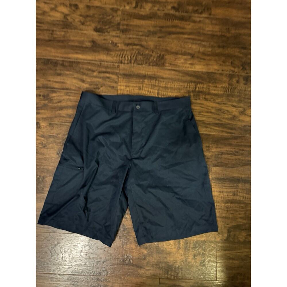 Champion Tour Shorts Mens Navy Golf Zipper Pocket Classic Active Casual 34